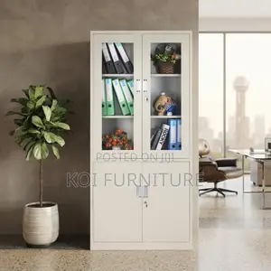 Kabati Kali la Madini ya Chuma kwa Ofisi lenye Milango 2