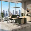 Modern Customized Two-User Office Desk - 5