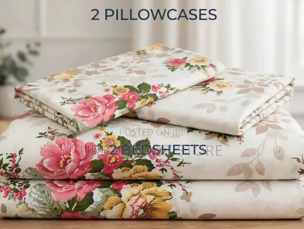 6x7 Bedsheet Collection - 2 Sheets + 2 Pillow Cases - 1