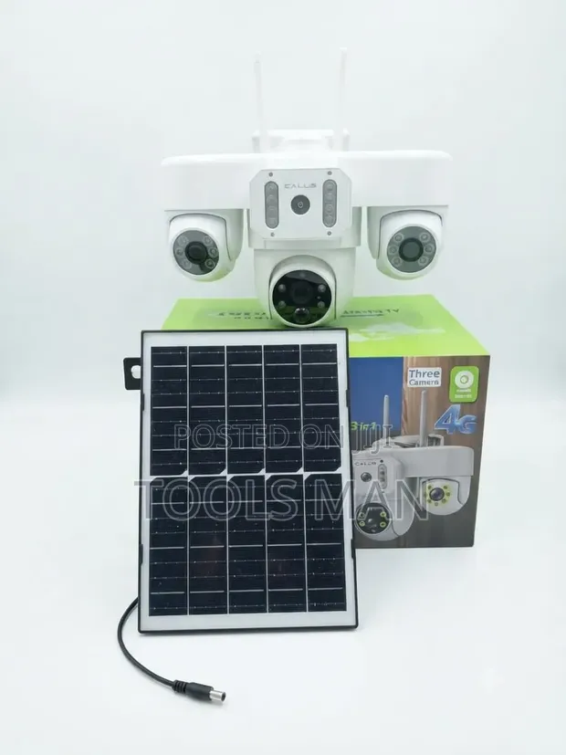 Calus 4G Solar Triple Lens CCTV Security System - 1