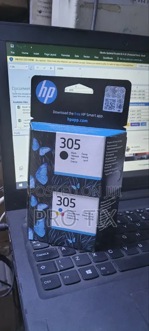 HP Cartridge Halisi 305 Nyeusi