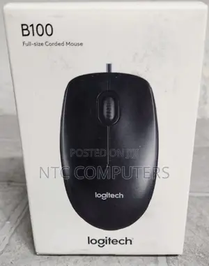 Logitech B100 Panya ya USB yenye waya - Nyeusi
