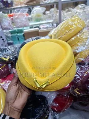 Yellow Stewardess/Air Hostess Hat
