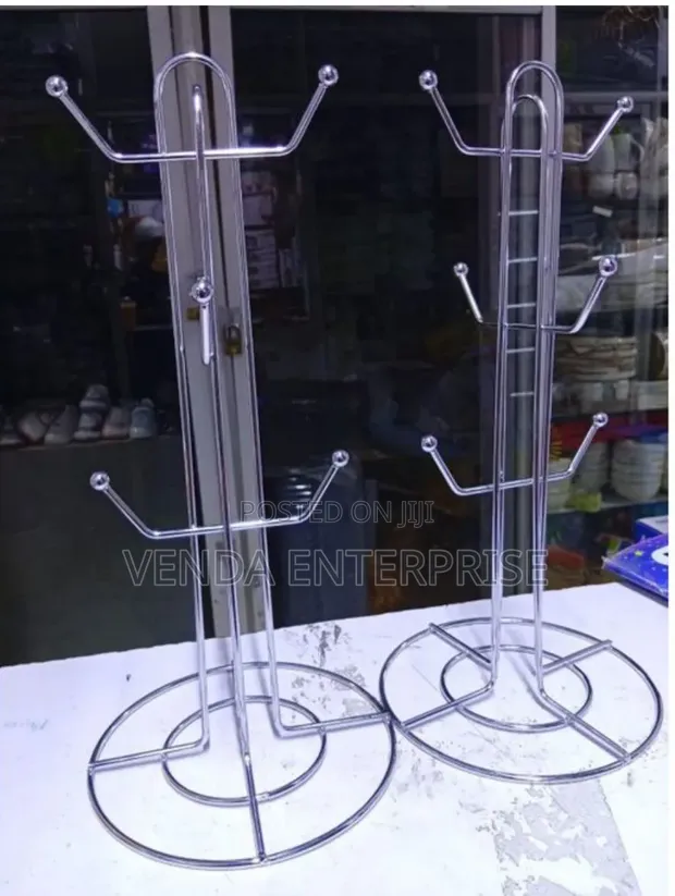 Silver Stainless Steel Cup Holder - 1