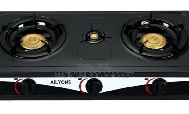 Ailyons 3 Burner Stainless Top Gas Cooker - 1
