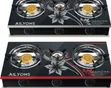 Ailyons 3 Burner Glass Top Gas Cooker - 1
