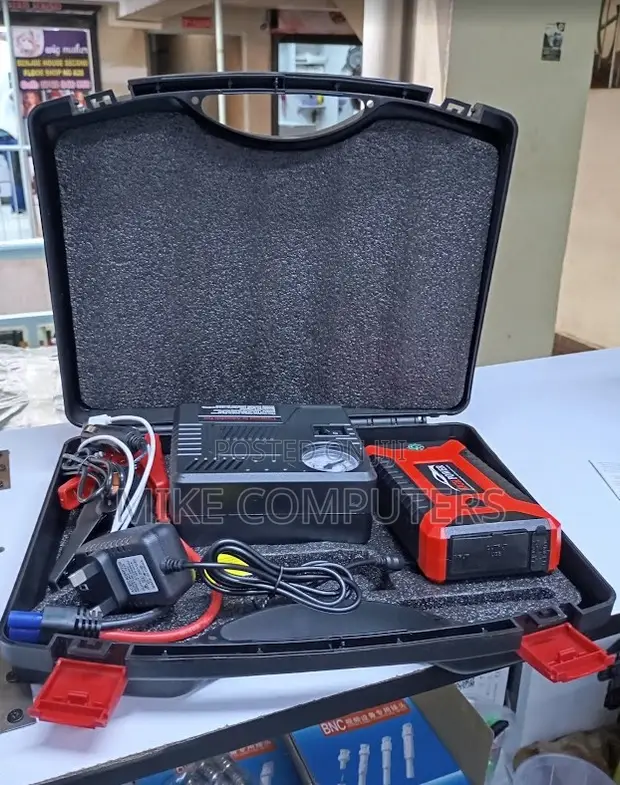 Portable 99800mAh Car Jump Starter & Tyre Inflator - 1