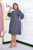 ASOS Grey Shift Dress - Mama/Plus Size - 2