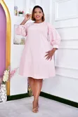 Reby Nude Plus Size Shift Dress/Maternity - 1