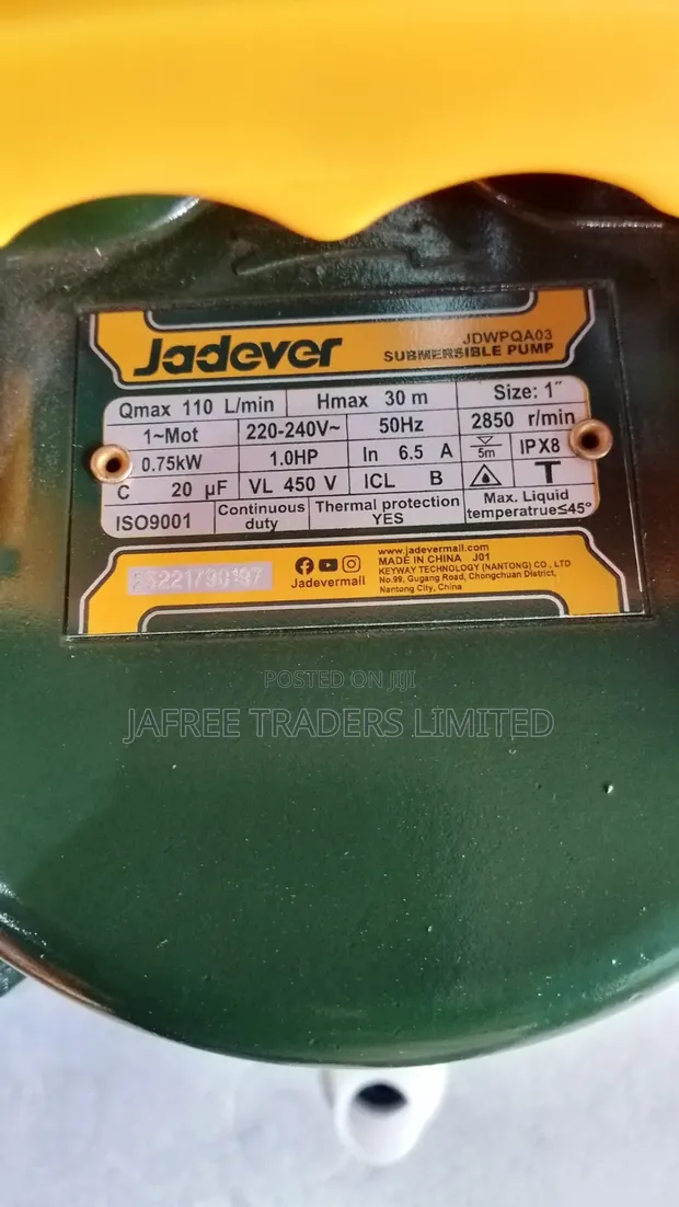 1HP Submersible Water Pump yenye Float Switch - 1