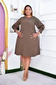 Black Plus Size Chim Shift Dress - Maternity/Office - 2