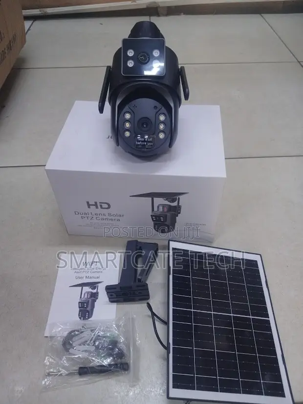 Smart UBox 4G 4MP Dual Lens Solar CCTV Camera - 1