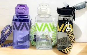 800ml Sports Water Bottle yenye Straw