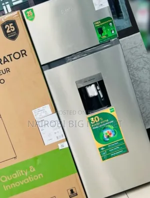 Syinix 210L Fridge Mlango Mbili na Dispenser