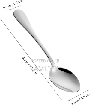 Vijiko 6 vya Chuma cha Kutumika Chakulani