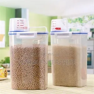 Cereal Container With Measuring Cup