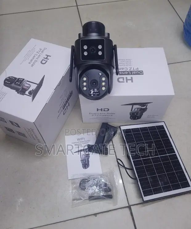 4MP Solar CCTV Camera with Dual Lens (UBox) - 1