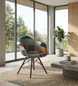 Kiti cha Kula cha Eames Kirefu - Brown - 2