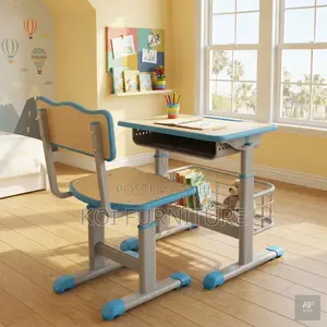 Adjustable Height Home Schooling Desk & Chair Set