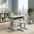Adjustable Height Home Schooling Desk & Chair Set - 5