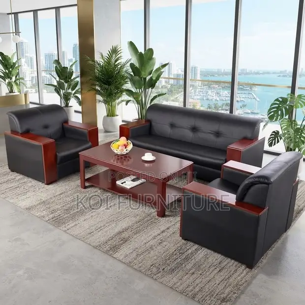 Executive 5-Seater Office Sofa Set - 1