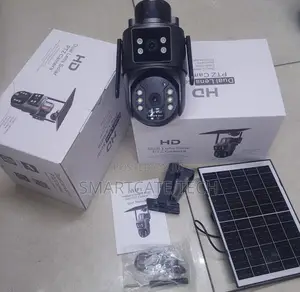 Kamera ya Usalama ya Solar ya 4G SIM Lenzi Mbili 4MP