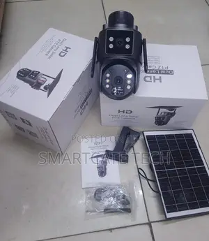 Kamera ya CCTV ya Ubox 4G Solar - Dual Lens 4MP