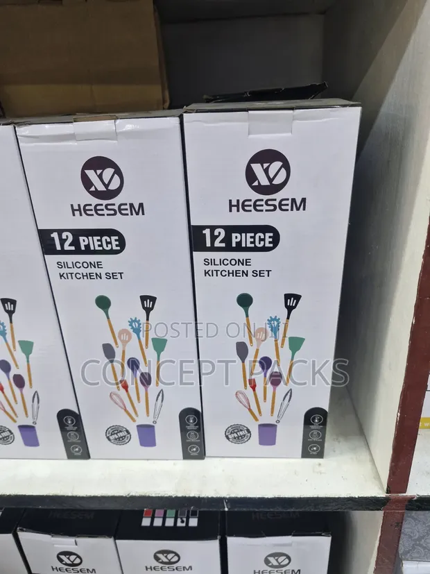 Seti ya Vifaa vya Jikoni vya Silicone Vipande 12 - 1