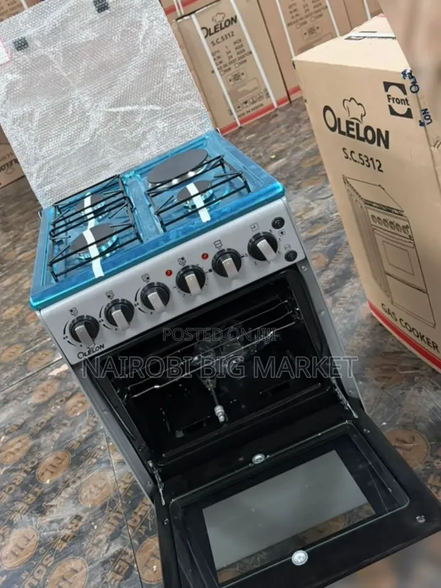 Olelon Mpya Model Free Standing 3+1 Cooker - 1