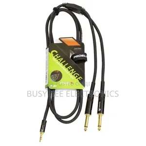 Proel CHLP170LU5 5m 3.5mm Stereo hadi 2x 6.3mm Mono Cable
