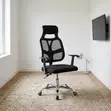 Ergonomic Swivel Office Chair - Black - 1