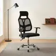 Ergonomic Swivel Office Chair - Black - 4