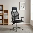 Ergonomic Swivel Office Chair - Black - 5