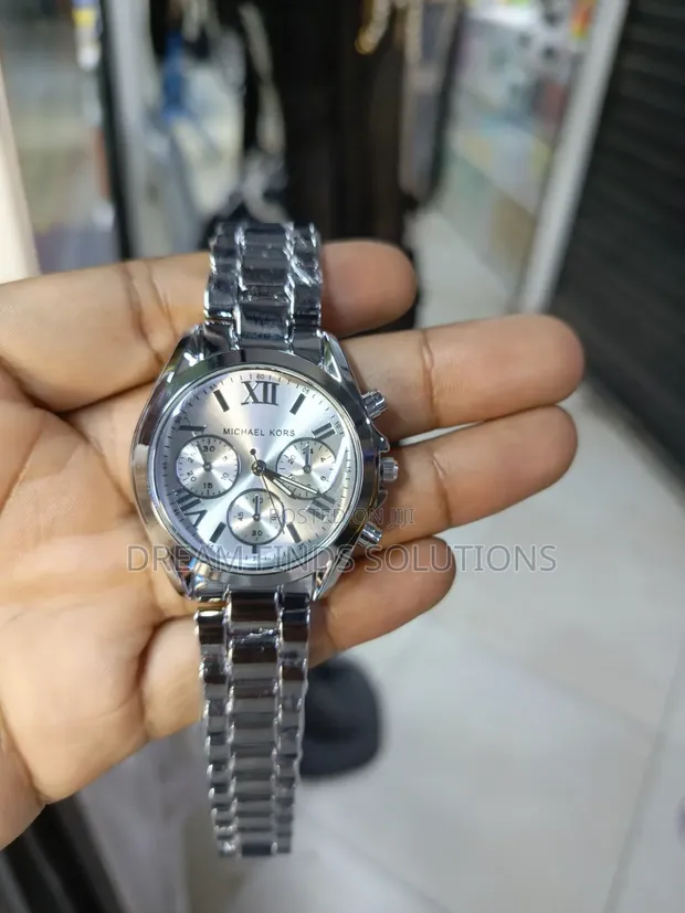 Michael Kors Saa ya Silver Chronograph - 1