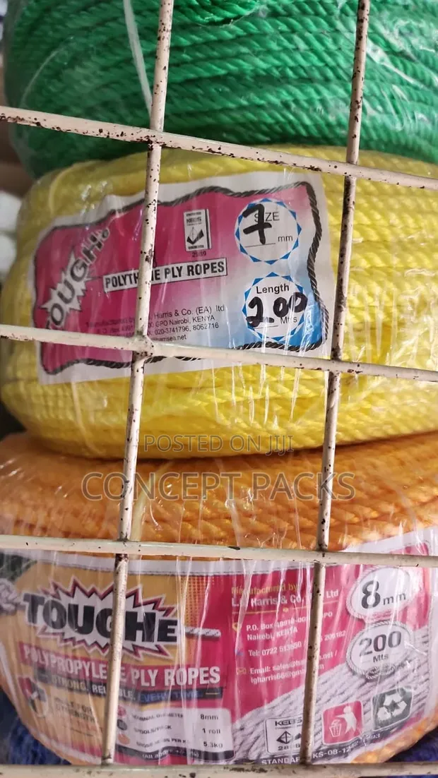 Coloured Nylon Rope 7mm x 200m - 1
