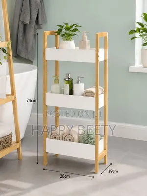 Smart & Stylish 3-Tier Bamboo Bathroom Rack