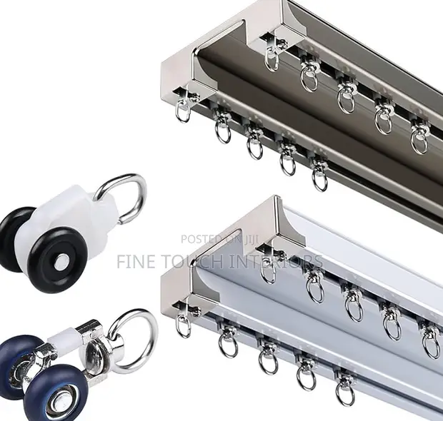 Double Curtain Rails for Offices | Quality Fittings - 1
