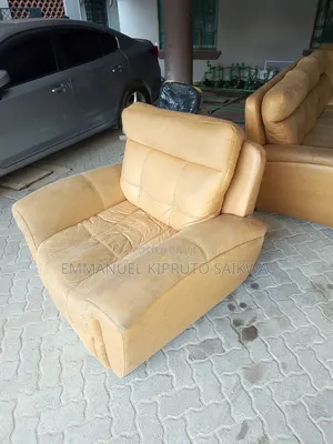 Sofas za Recliner Zilizotumika - Seating 7, Kitambaa Cha Kahawia