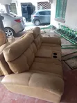 Sofas za Recliner Zilizotumika - Seating 7, Kitambaa Cha Kahawia - 2