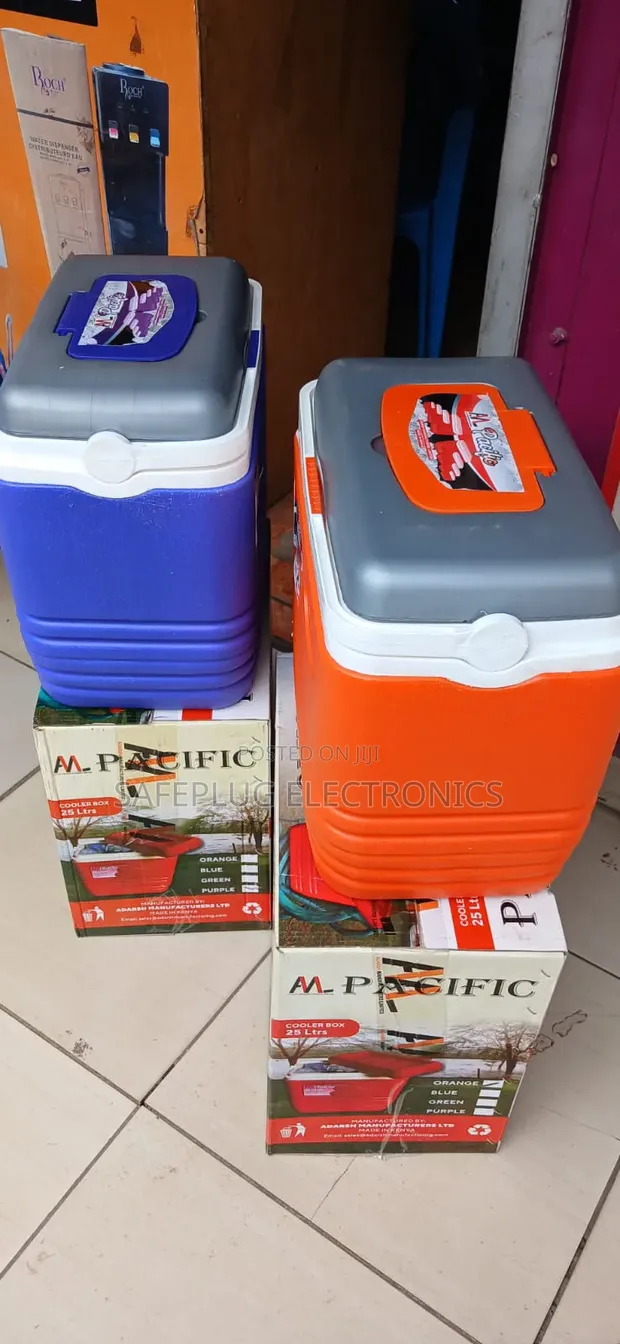 Large 25L Ice Cooler Box - Portable Outdoor Chiller - 1