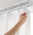 Double Curtain Rails za Hoteli na Ofisi - 1