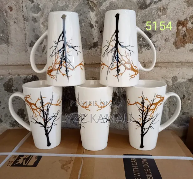 Vikombe vya Chai vya Long Tree vya Keramik (Seti ya 2) - 1