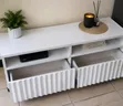 Executive TV Stand yenye Shelves & Kabati - 2
