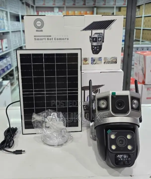 4G Solar PTZ Security Camera with Dual Lens & Two-Way Audio - 1