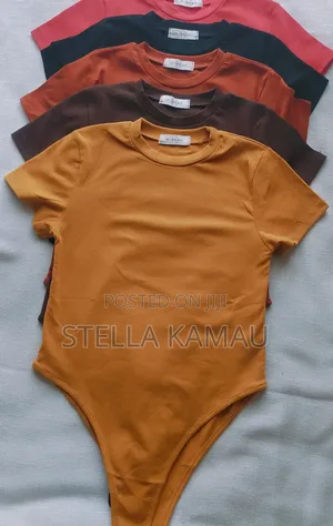 Bodysuit ya Pamba ya Wanawake - Nyeupe