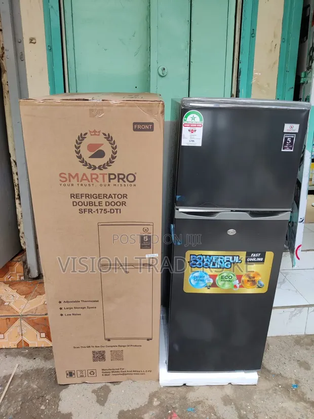 Smartpro Friji la Milango 2 ya Juu ya Freezer 138L - 1