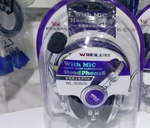 WL-908MV Super Bass Headphones na Microphone