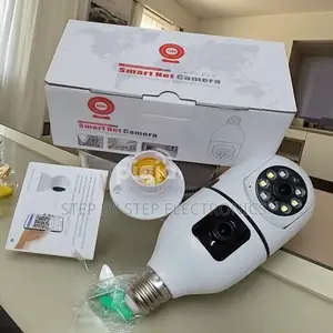 Smart Motion Alert Dual Lens PTZ WiFi Bulb Camera