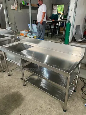Sink ya King ya Stainless Steel na Eneo la Kazi