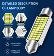 Dome 3014 LED Car Interior Reading Lamps (10pcs) - 3